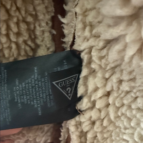 Guess Brown Shearling Jacket - Picture 7 of 11
